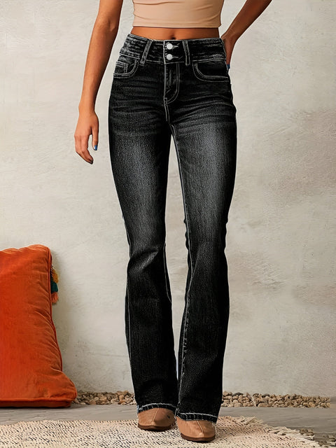 Terra High-Waisted Flared Jeans