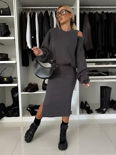 Estelle™ - Dress Sweater Set