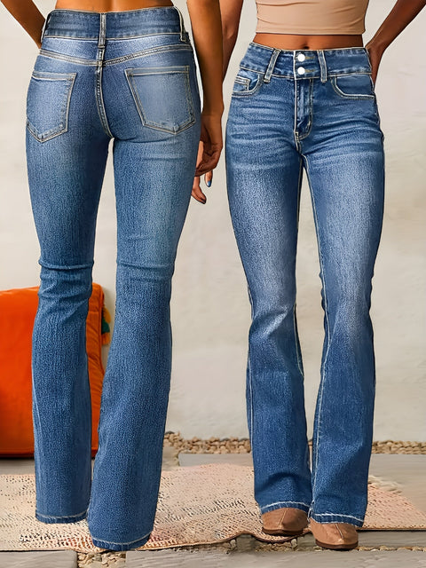 Terra High-Waisted Flared Jeans